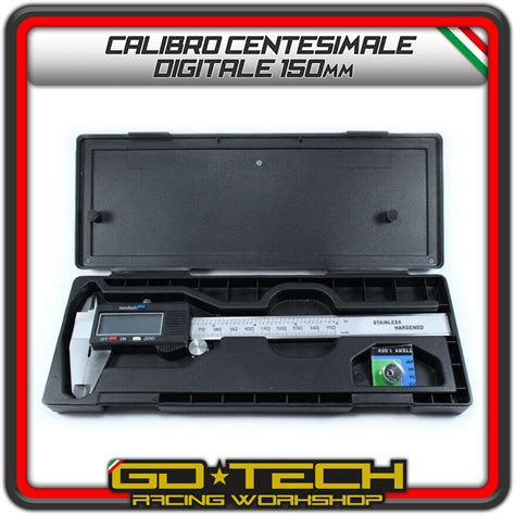 Calibro Digitale Centesimale Mm In Acciaio Inox Con Display Lcd