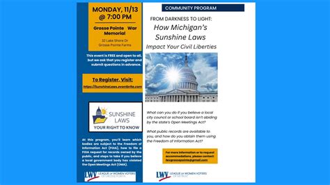 From Darkness To Light How Michigan S Sunshine Laws Impact Your Civil