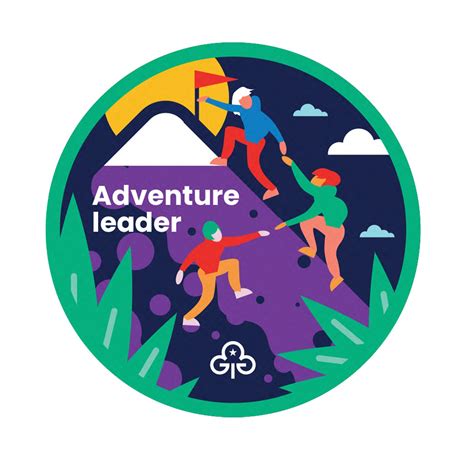 Adventure Leader Woven Badge Girlguiding North West England Shop