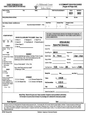 Fillable Online Rolandparkptsa NAME Roland Park Club Form Generic