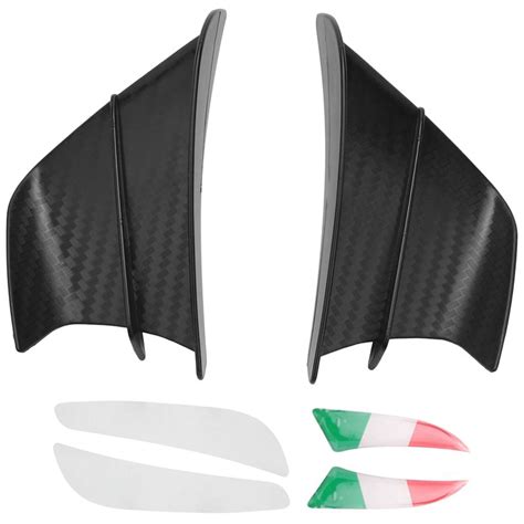 Symkmb Motorcycle Winglet Aerodynamic Wing Kit Spoiler Motorcycle Wind