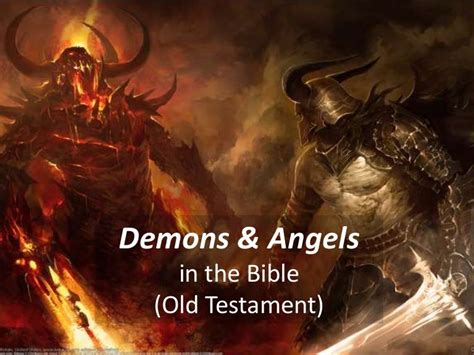 Demons And Angels In The Bible Old Testament