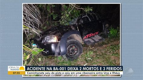 Dois Homens Morrem Ap S Caminhonete Sair Da Pista E Cair Em Ribanceira