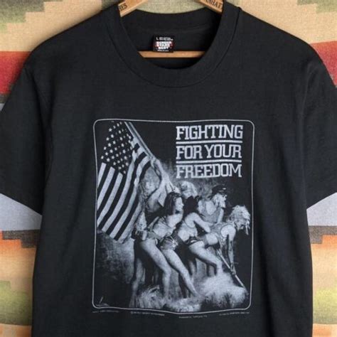 Vtg 90s Fighting For Your Freedom Adult Movie Video Sex Black T Shirt Size Largeのebay公認海外通販｜セカイモン