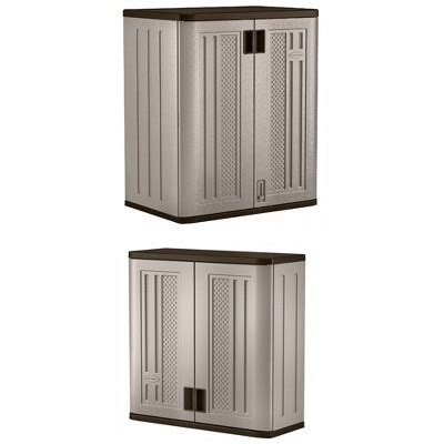 Suncast Cu Ft Heavy Duty Resin Storage Cabinet Cu Ft Resin Wall