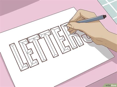 How To Draw Block Letters Step By Step At Drawing Tutorials