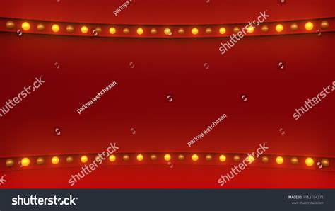 Red Marquee Light Board Sign Retro Stock Illustration 1153194271