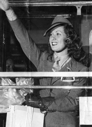 French Actress Danielle Darrieux Leaves Paris Editorial Stock Photo