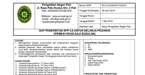 Sop Pengajuan Gaji Susulan Pdf Google Drive