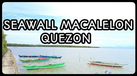 Seawall Macalelon Quezon YouTube