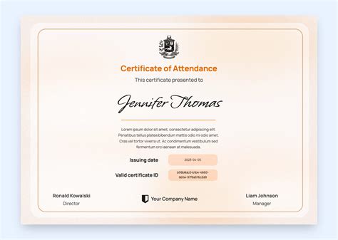 15 Free Attendance Certificate Templates And Inspirations