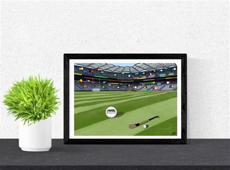 Gaa Croke Park Art Print Gaelic Art Print Croke Park Art Gaa Poster