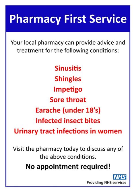 New Nhs Pharmacy First Service Aylmer Lodge Cookley Partnership