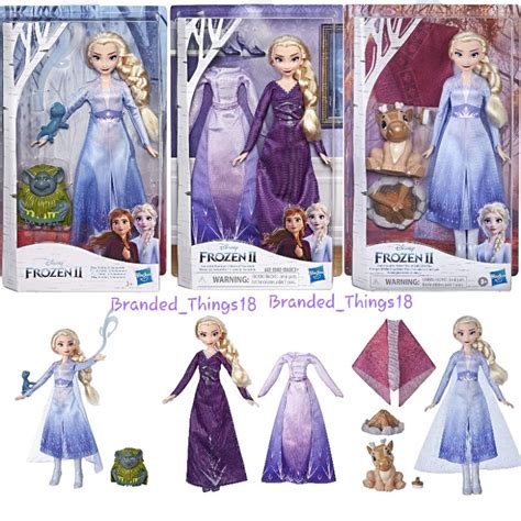 Jual Hasbro Frozen 2 Elsa Doll Arendelle Style Extra Dress Gown Salamander Pebbie Troll Campfire