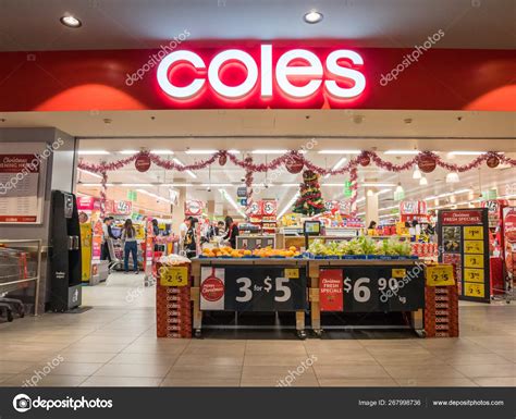 Coles Supermarket At The Glen Shopping Centre In Suburban Glen Waverley