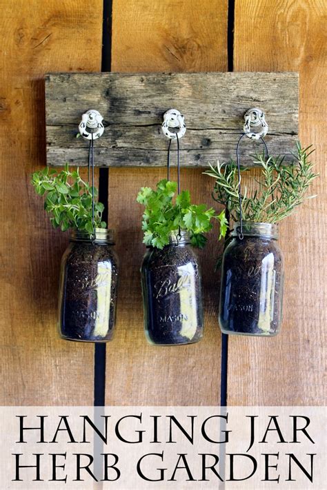 Mason Jar Herb Planter - Angie Holden The Country Chic Cottage