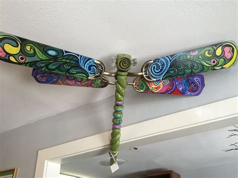 old fan blade dragonfly with glass doorknob eyes and zen-doodle wings ...