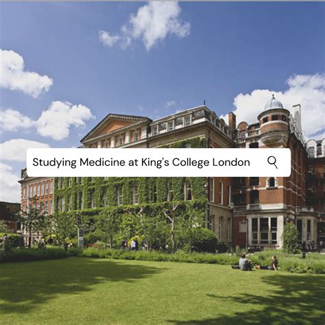 Studying Medicine At Kings College London