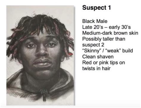 Update Police Release Suspect Sketches In Double Homicide News