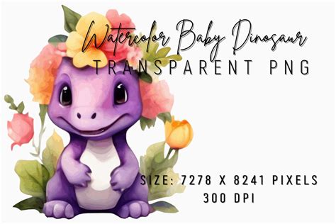 Purple Baby Dinosaur Transparent Png Graphic By Pinkdreams · Creative