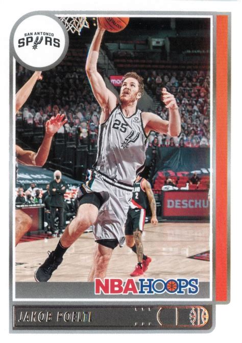 Jakob Poeltl Panini Nba Hoops Basketball Base Card San