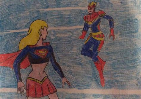 Supergirl Vs Captain Marvel By Tb86 On Deviantart