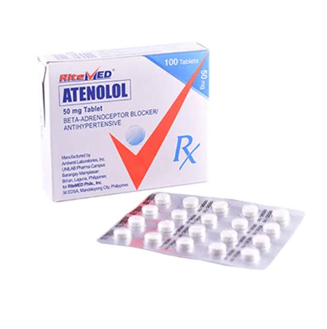 Ritemed Atenolol 50mg Tablet X 1s Xalmeds