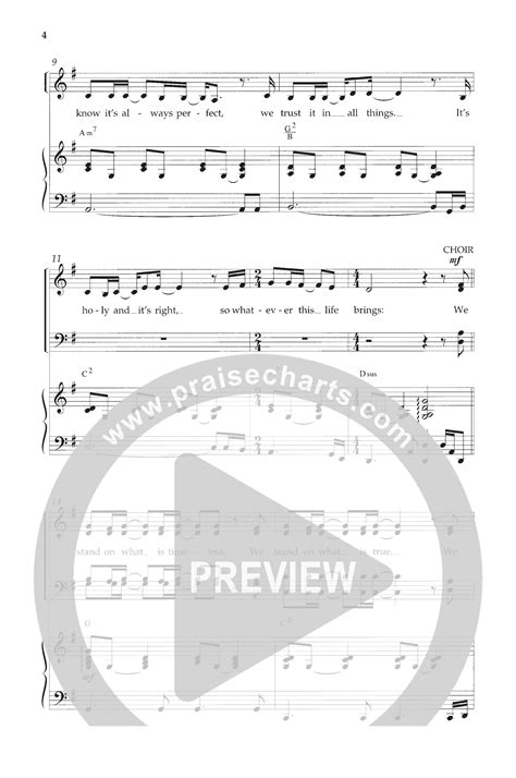 Stand With Standing On The Promises Choral Anthem SATB Sheet Music