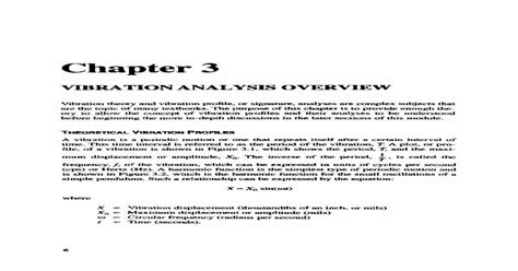 Pdf Vibration Fundamentals Vibration Analysis Overview Dokumentips