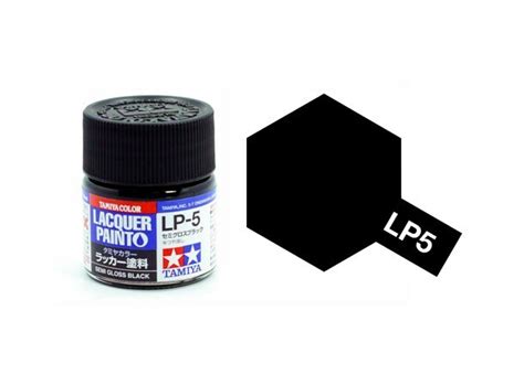 LP 5 Semi Gloss Black 10ml Tamiya Car Model Kit Cz