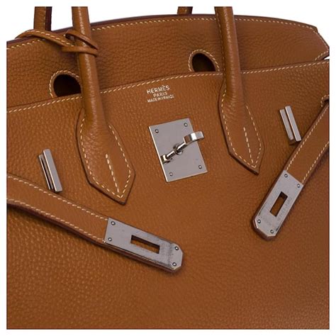 Herm S Splendide Sac Main Hermes Birkin En Cuir Togo Camel Gold