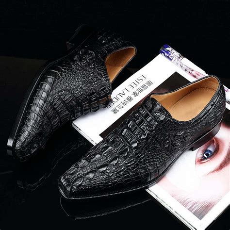 Alligator Dress Shoes for Men Genuine Alligator Skin - Everweek