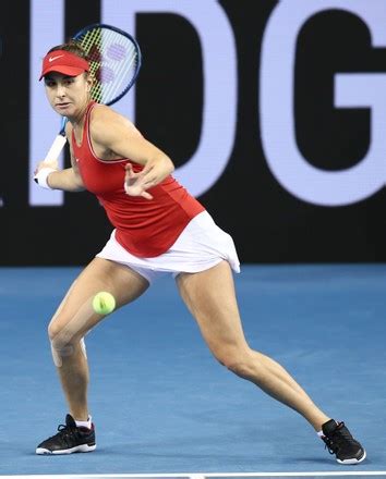 Belinda Bencic Switzerland Action Against Karolina Editorial Stock