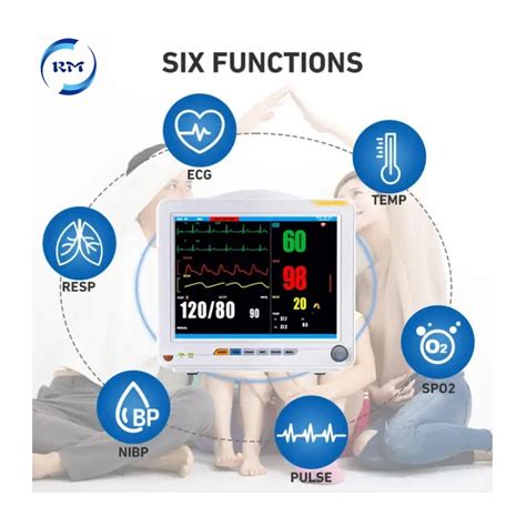 Portable Hospital Cardiac Multi Parameter Patient Monitor Vital Signs