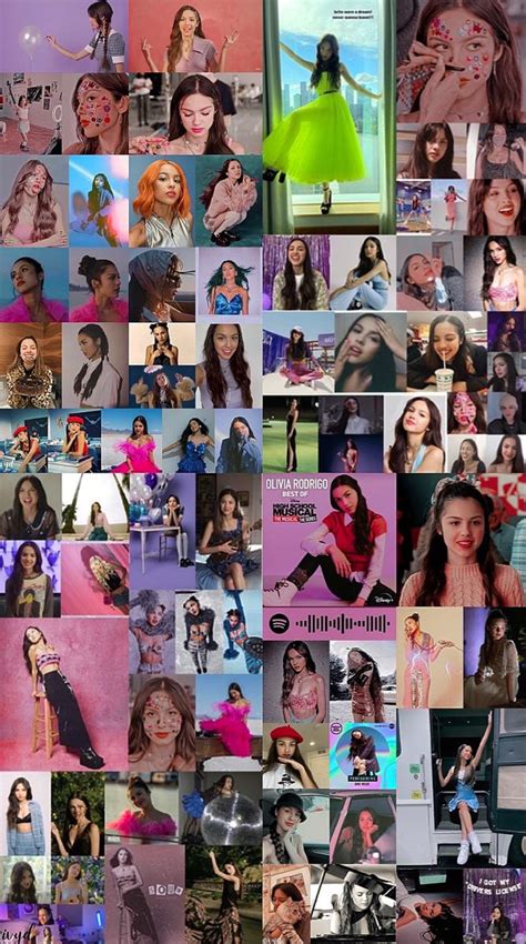 Olivia Rodrigo Wall Collage Kit Solo Digital Olivia Rodrigo Collage