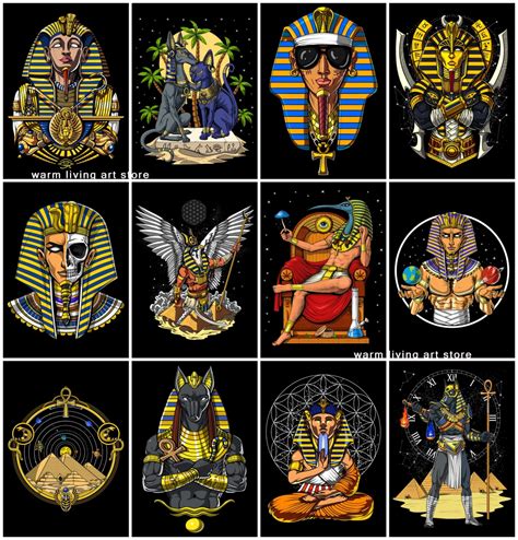 Funny Egyptian Mythology Pharaoh Gangster Egyptian Gods Anubis Ra