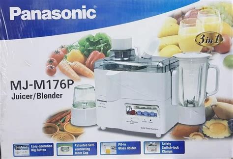 Panasonic 3 In 1 Juicer Blender MJ M176P TV Home Appliances