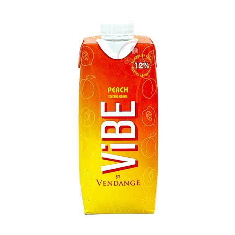 Vibe By Vendange Peach Malt Beverage Wine Cocktail (500ML