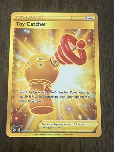 Toy Catcher 233 203 Secret Gold Ultra Rare Pokemon Evolving Skies NM EBay