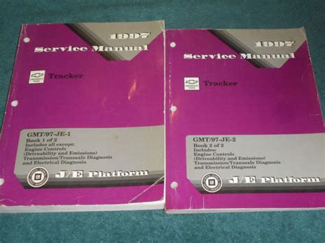 Buy 1997 Geo Tracker Shop Manual Set Original Gm Books In Benton