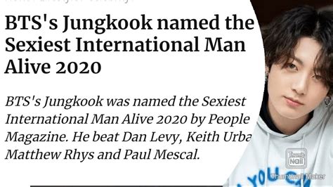 Bts Jungkook Worlds Most Sexiest International Man 2020😳💜 Youtube