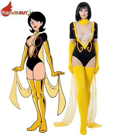 The Venture Bros Animation Mrs The Monarch Cosplay Costume Sheila Sexy Tank Bodysuit With Crown