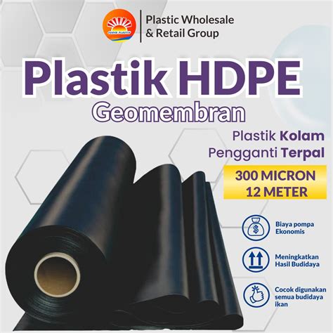 Jual GEOMEMBRAN HDPE TEBAL 300 MICRON LEBAR 12 METER Shopee Indonesia