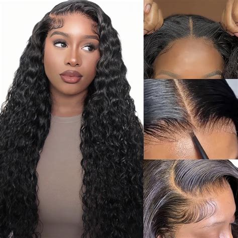 Amazon Wear And Go Glueless Wigs Human Hair Pre Plucked Pre Cut