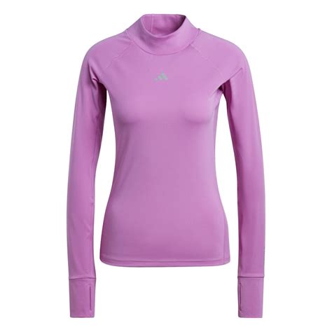 Adidas TechFit AeroReady Warm Langermet Trøye Dame Rosa Torshov