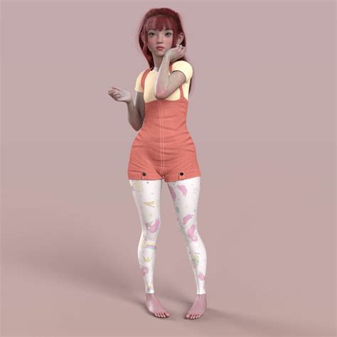 Yumiko Anime Morph 10 Poses For Genesis 9 Freebies Daz 3D