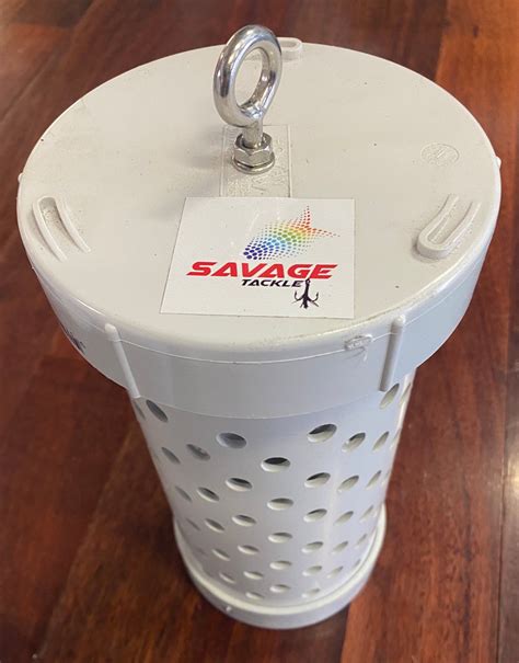 Savage Pvc Weighted Burley Pot 9mm Hole Mid Coast Fishing Bait And Tackle