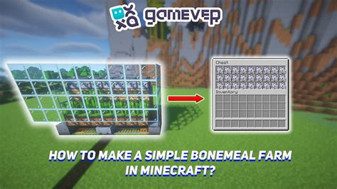 How To Make A Simple Bonemeal Farm In Minecraft YouTube