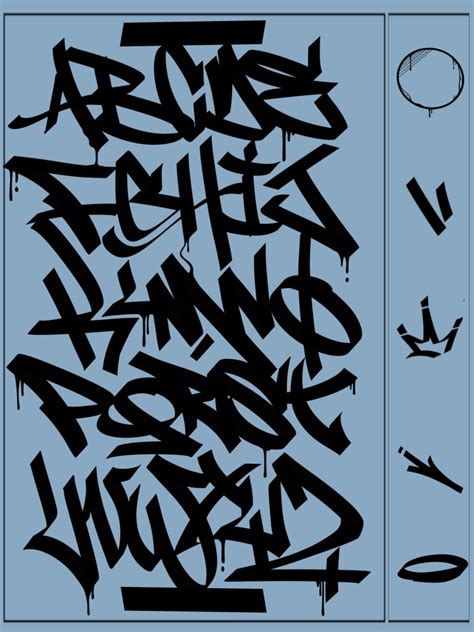 Procreate Handstyle Graffiti Stamp Set Etsy