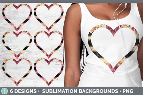 Ruby Florals Heart Frame Clipart By Enliven Designs Thehungryjpeg